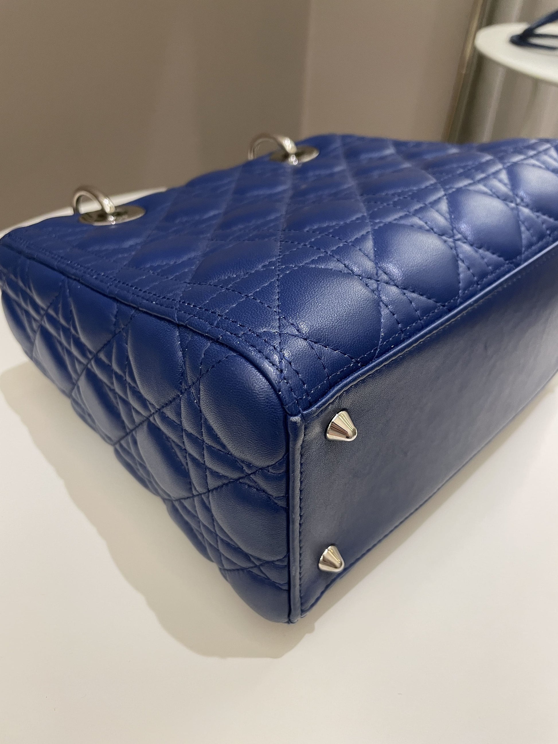 Dior Classic Lady Dior Navy Blue Lambskin - Bags - 11