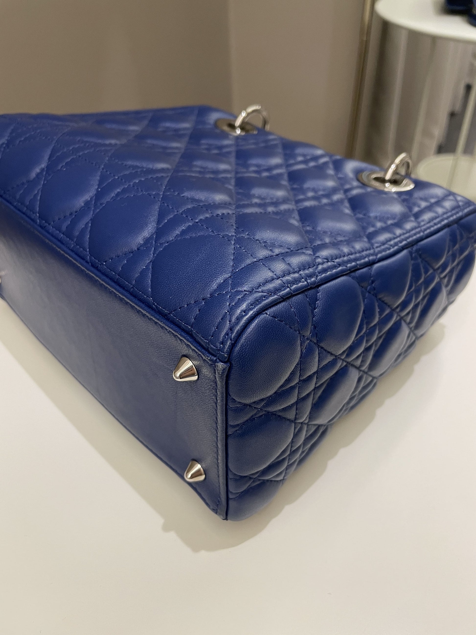 Dior Classic Lady Dior Navy Blue Lambskin - Bags - 12
