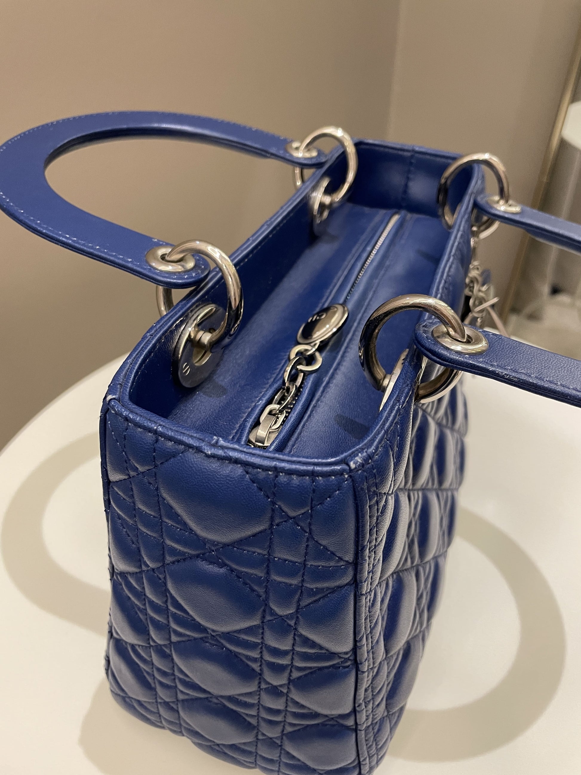 Dior Classic Lady Dior Navy Blue Lambskin - Bags - 14