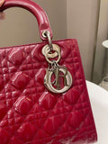 Dior Classic Lady Dior Red Patent - Bags - 2