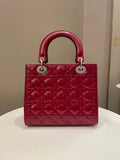 Dior Classic Lady Dior Red Patent - Bags - 4