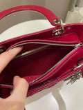 Dior Classic Lady Dior Red Patent - Bags - 14