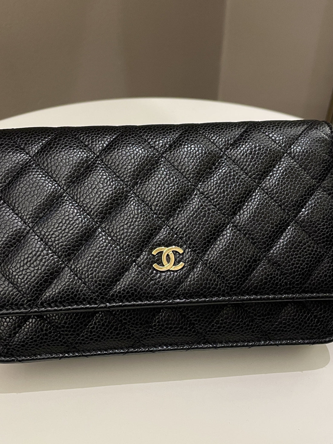 Chanel Classic Quilted Wallet on Chain Black Caviar - Bags