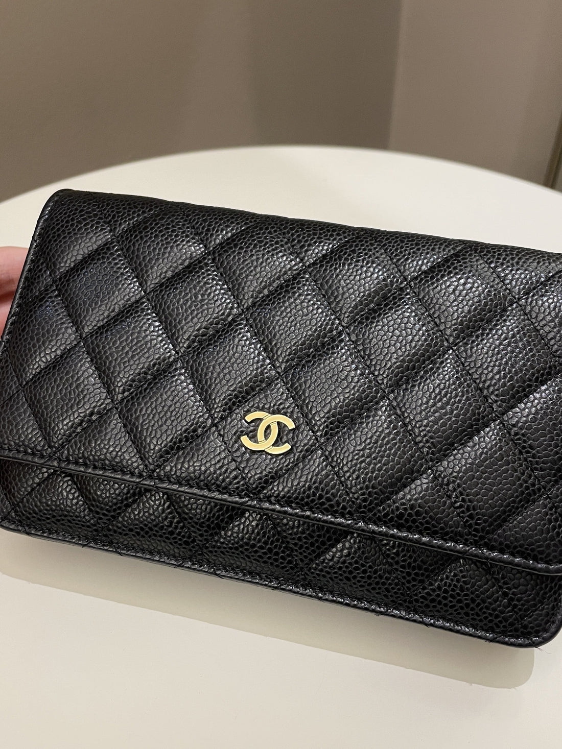 Chanel Classic Quilted Wallet on Chain Black Caviar - Bags