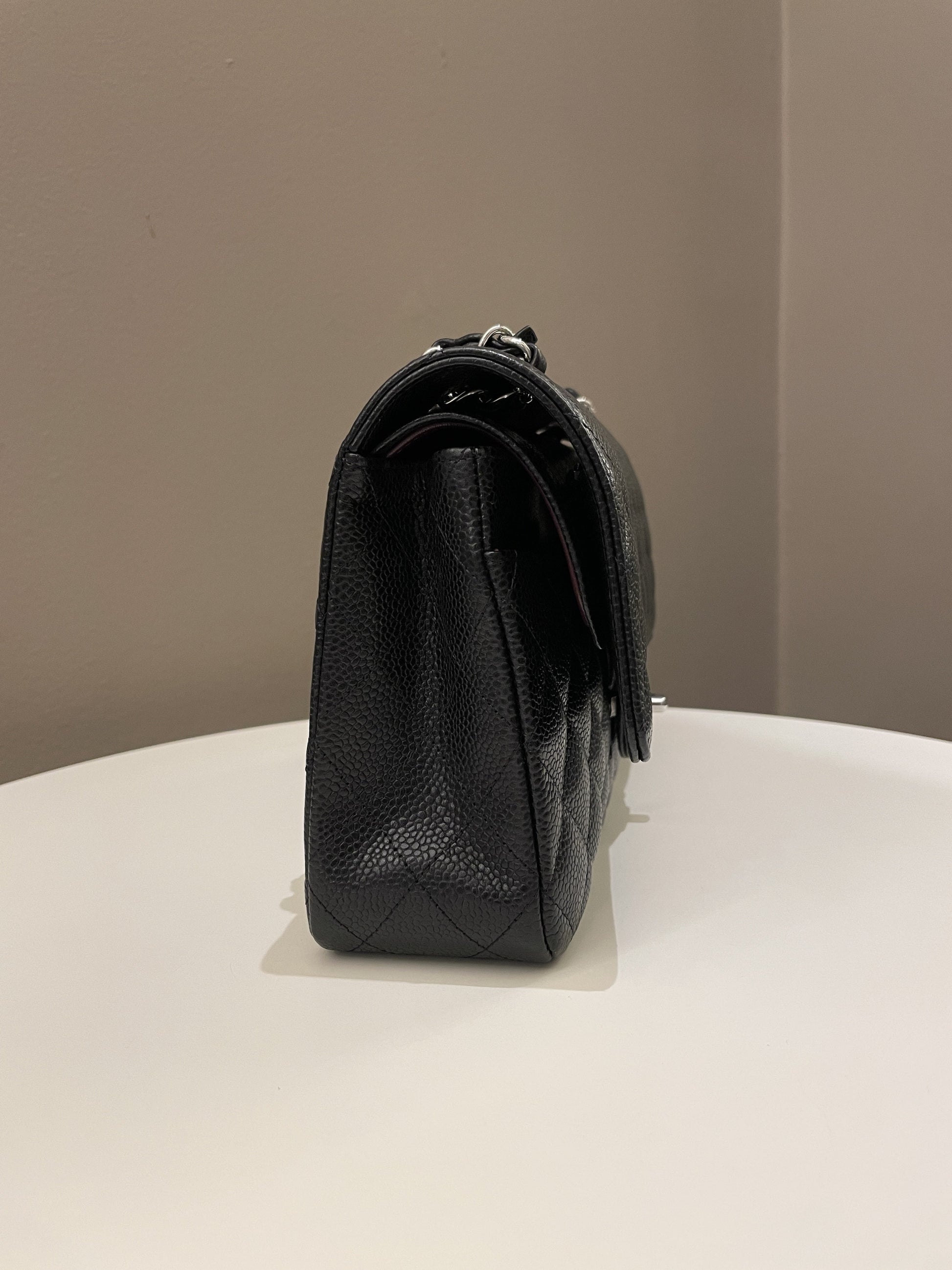 Chanel Classic Quilted Medium Double Flap Black Caviar - Bags - 6