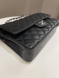 Chanel Classic Quilted Medium Double Flap Black Caviar - Bags - 9