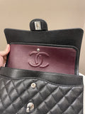 Chanel Classic Quilted Medium Double Flap Black Caviar - Bags - 17