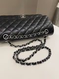 Chanel Classic Quilted Medium Double Flap Black Caviar - Bags - 20