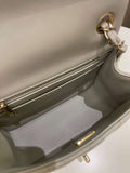 Chanel Classic Quilted Mini Square Grey Lambskin - Bags - 16