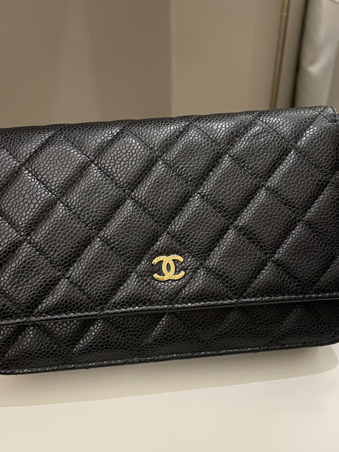 Chanel Classic Quilted Wallet on Chain Black Caviar - Bags