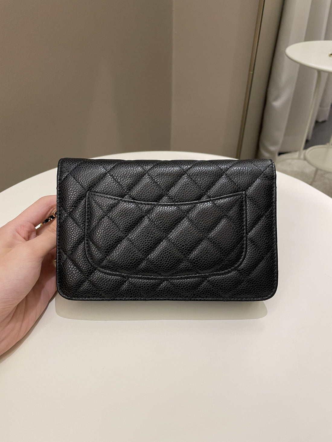 Chanel Classic Quilted Wallet on Chain Black Caviar - Bags