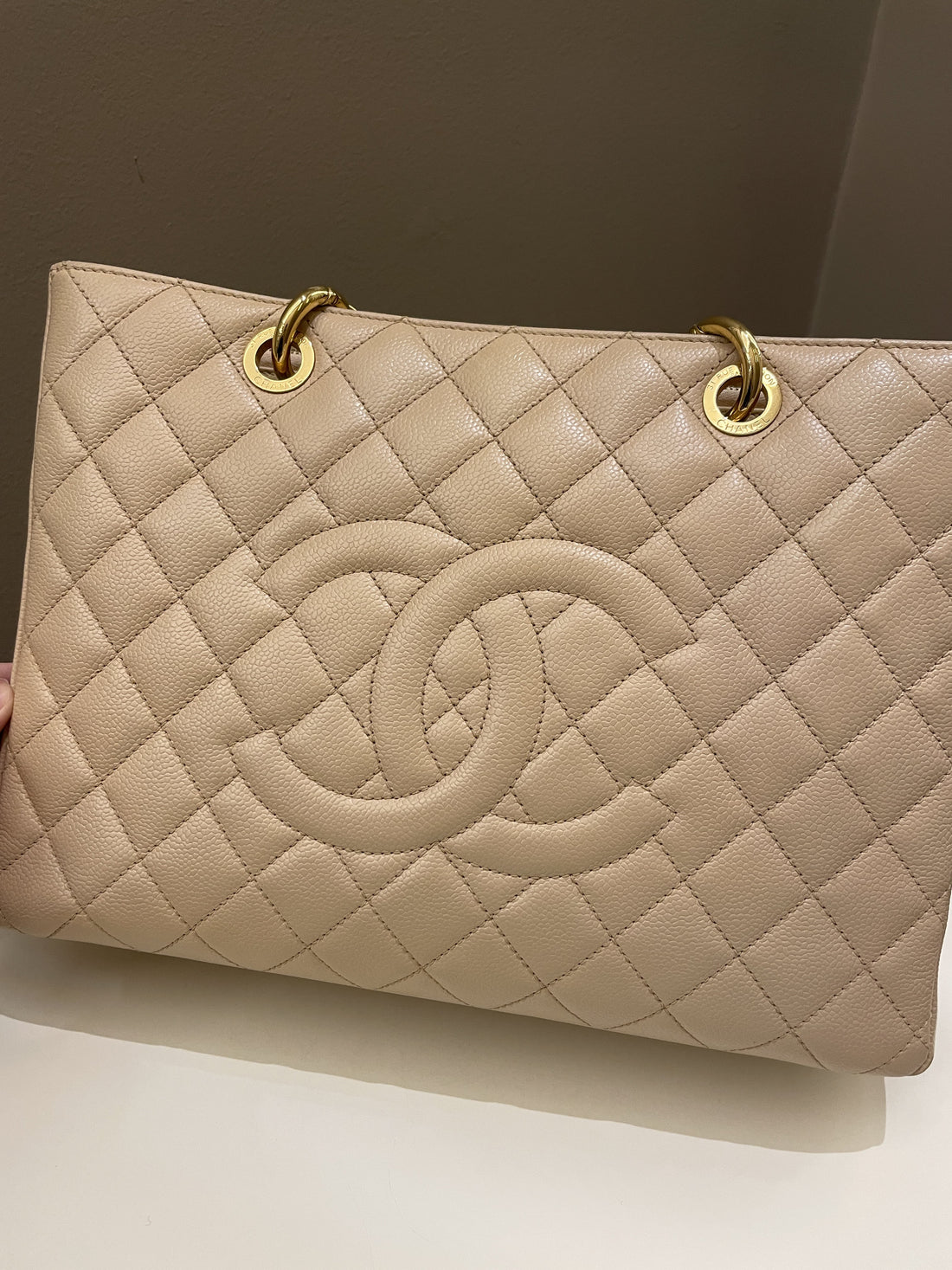 Chanel Classic Quilted GST Beige Caviar - Bags