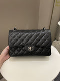 Chanel Classic Quilted Jumbo Double Flap Black Caviar - Bags - 2