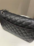 Chanel Classic Quilted Jumbo Double Flap Black Caviar - Bags - 5