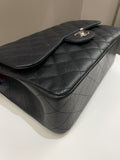 Chanel Classic Quilted Jumbo Double Flap Black Caviar - Bags - 9