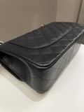 Chanel Classic Quilted Jumbo Double Flap Black Caviar - Bags - 11