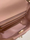Chanel Classic Quilted Mini Square Light Pink Lambskin - Bags - 16