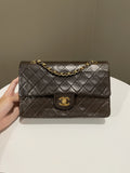 Chanel Vintage Classic Quilted Medium Double Flap Brown Lambskin - Bags - 20
