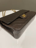 Chanel Vintage Classic Quilted Medium Double Flap Brown Lambskin - Bags - 8