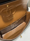 Chanel Vintage Classic Quilted Medium Double Flap Brown Lambskin - Bags - 17