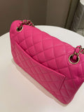 Chanel Classic Quilted Small Double Flap Candy Pink Caviar - Bags - 4
