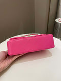 Chanel Classic Quilted Small Double Flap Candy Pink Caviar - Bags - 7