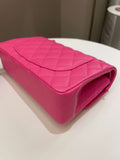 Chanel Classic Quilted Small Double Flap Candy Pink Caviar - Bags - 11