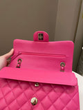 Chanel Classic Quilted Small Double Flap Candy Pink Caviar - Bags - 14