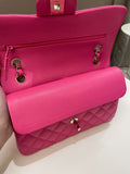 Chanel Classic Quilted Small Double Flap Candy Pink Caviar - Bags - 15