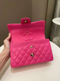 Chanel Classic Quilted Small Double Flap Candy Pink Caviar - Bags - 16