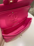 Chanel Classic Quilted Small Double Flap Candy Pink Caviar - Bags - 17