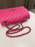 Chanel Classic Quilted Small Double Flap Candy Pink Caviar - Bags - 19