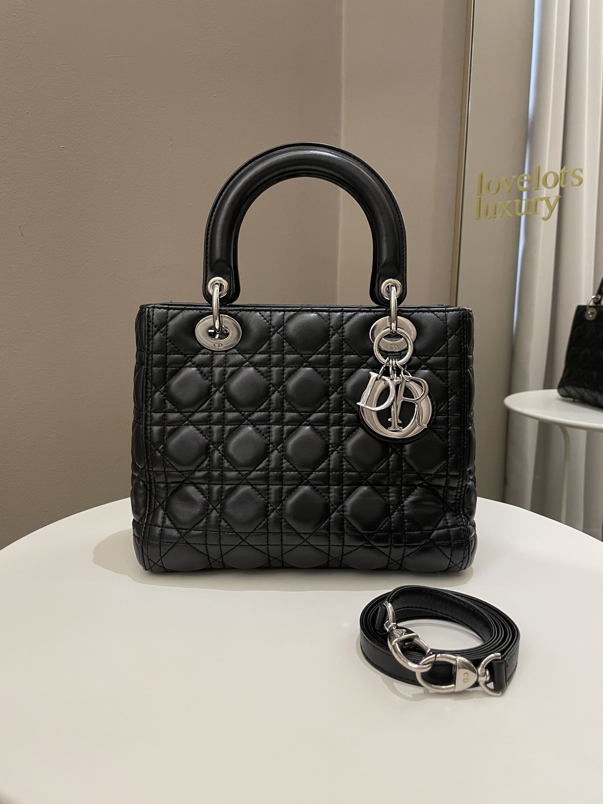 Dior Classic Lady Dior Black Lambskin - Bags - 20