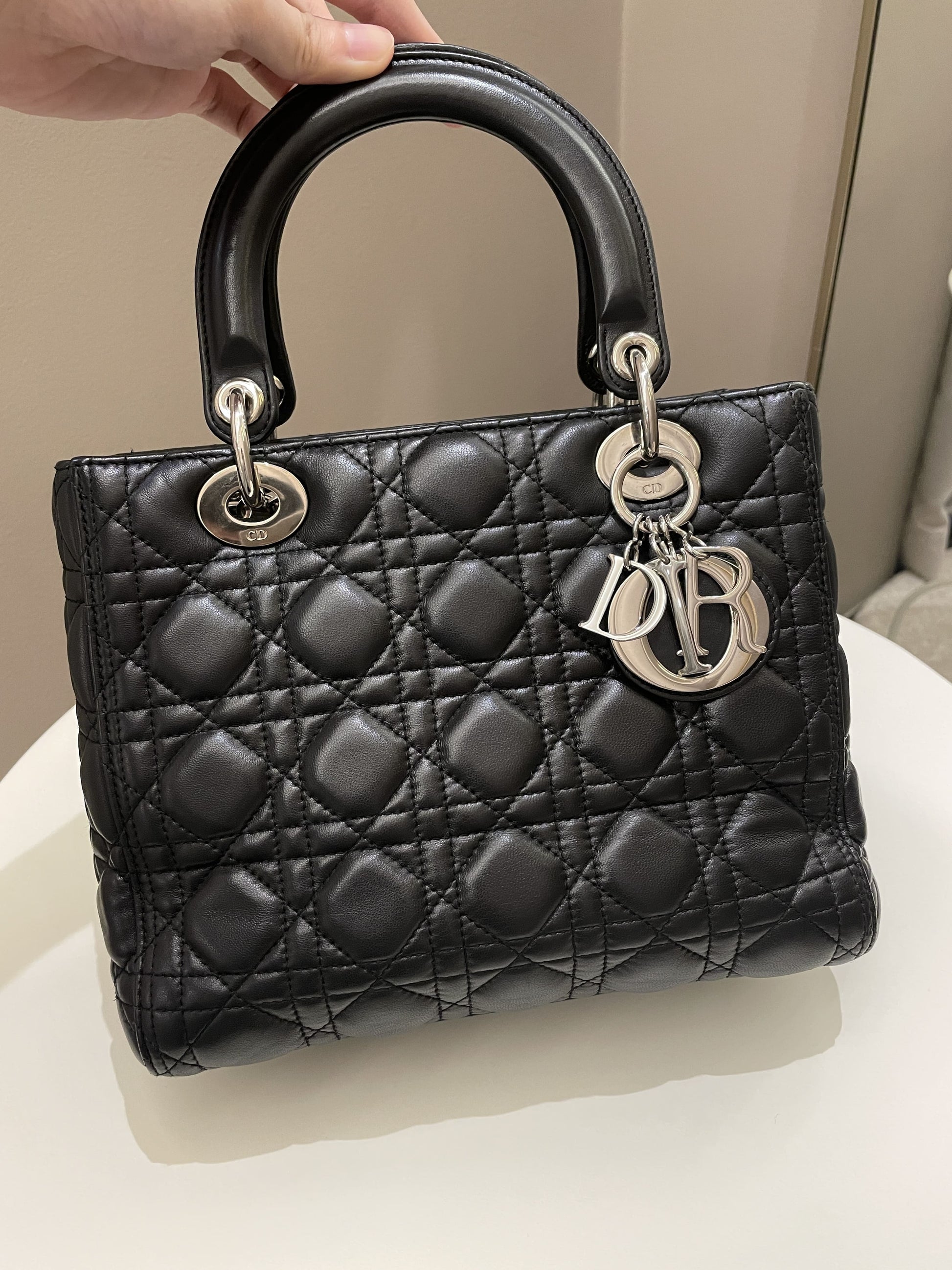Dior Classic Lady Dior Black Lambskin - Bags - 3
