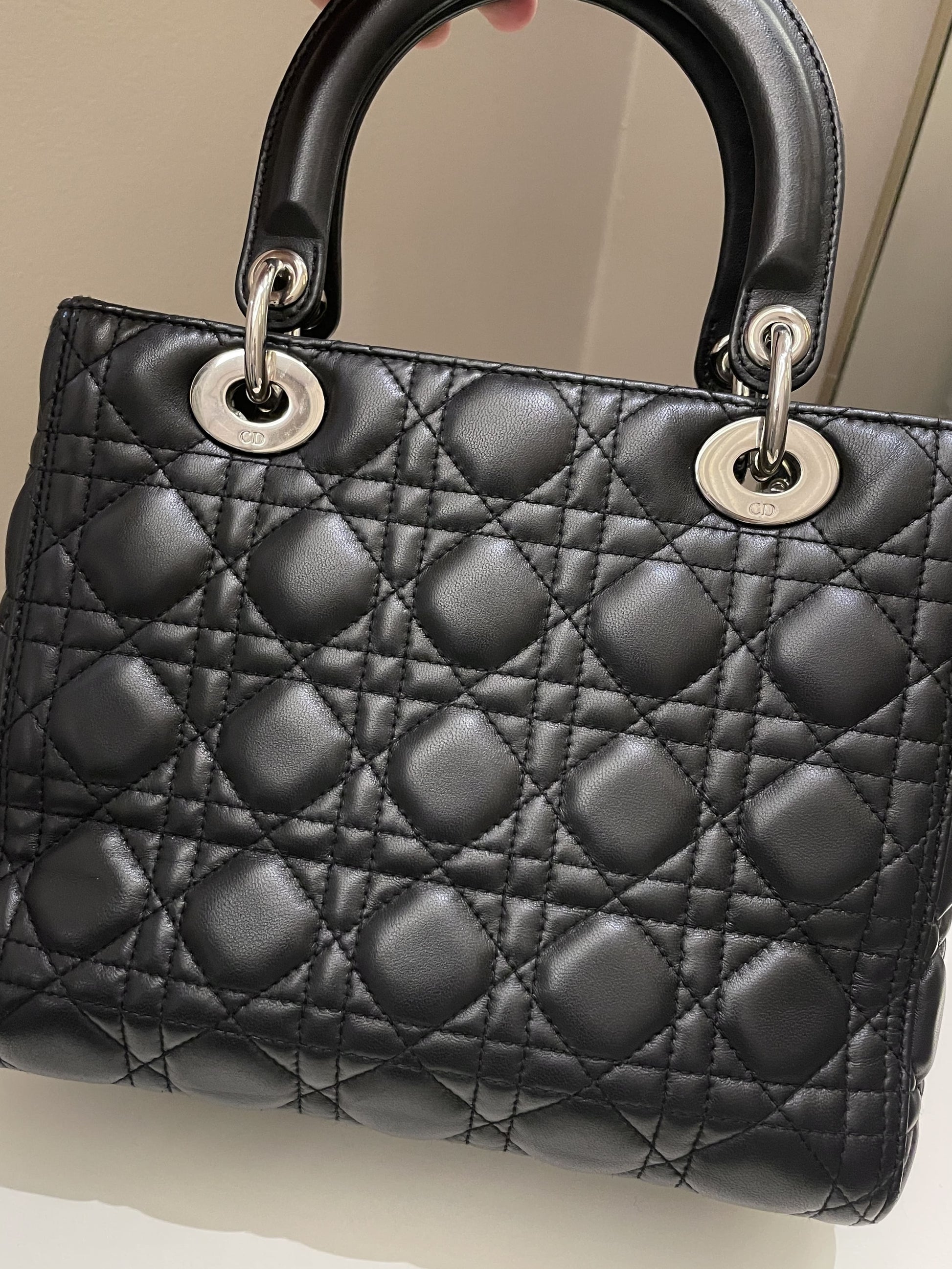 Dior Classic Lady Dior Black Lambskin - Bags - 5