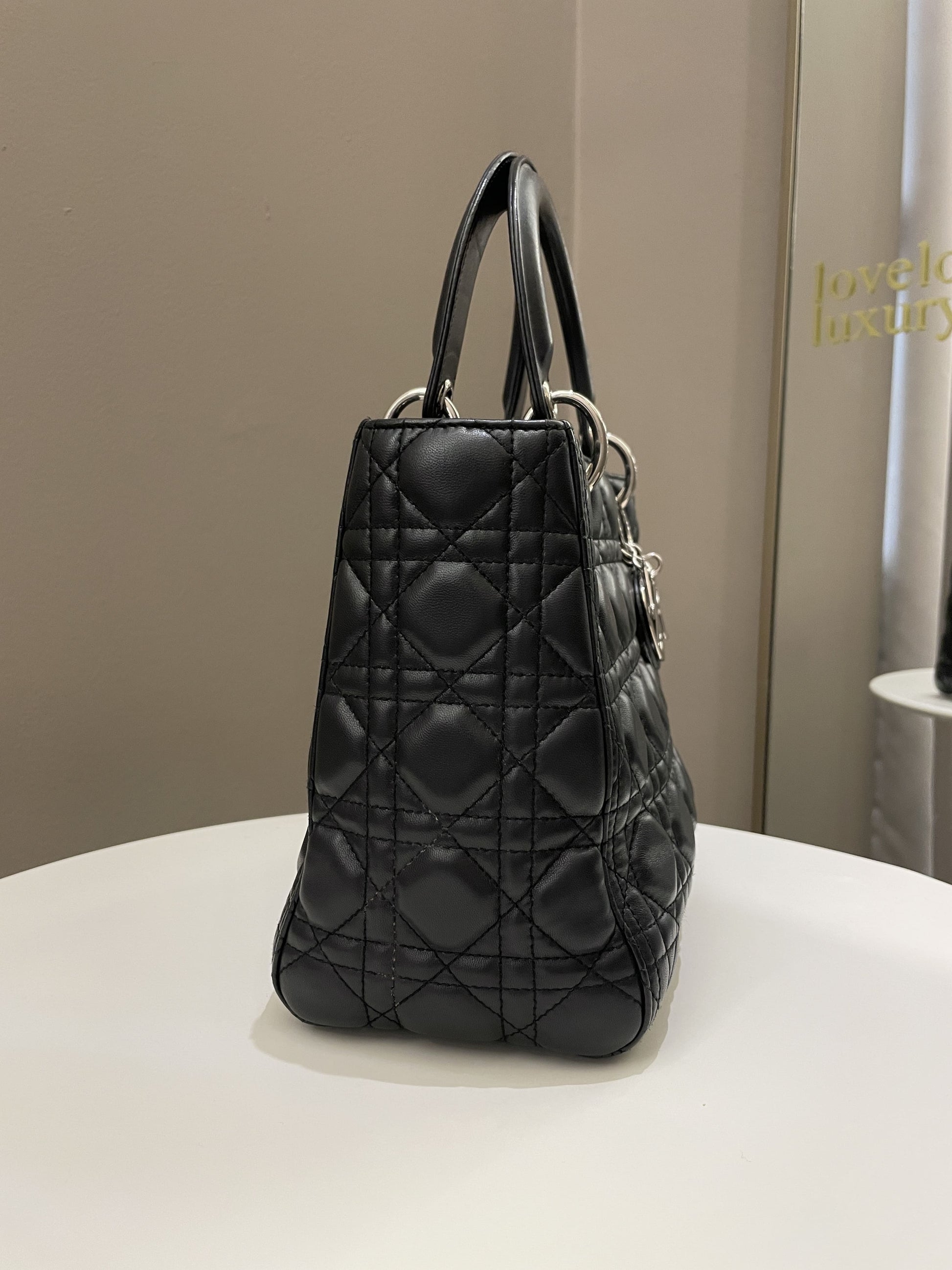 Dior Classic Lady Dior Black Lambskin - Bags - 6