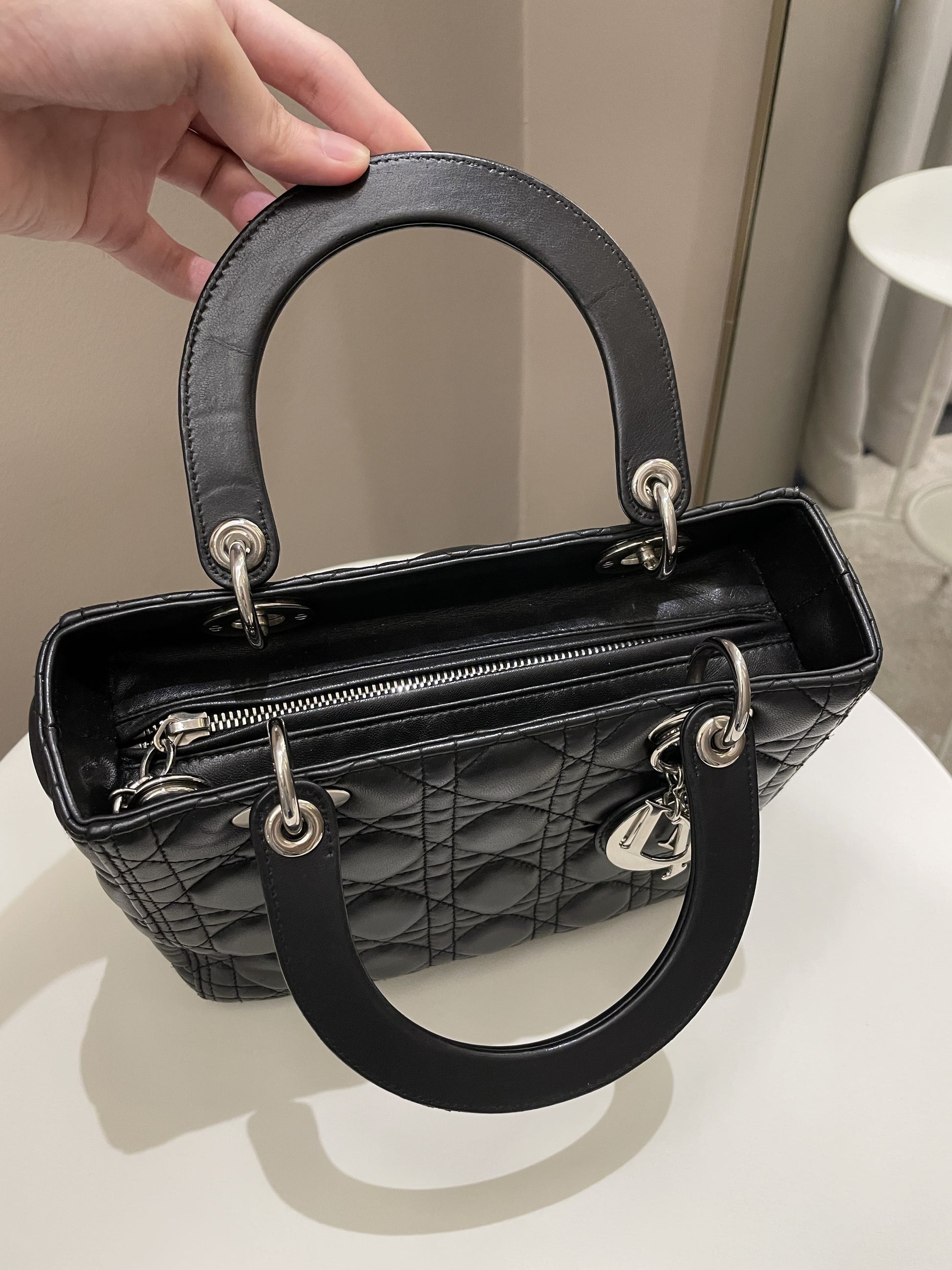 Dior Classic Lady Dior Black Lambskin - Bags - 14