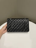 Chanel Classic Quilted Medium Double Flap Black Caviar - Bags - 4