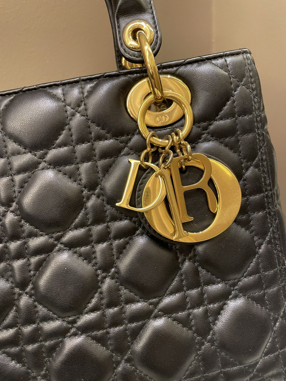 Dior Classic Lady Dior Black Lambskin - Bags