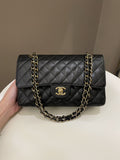 Chanel Vintage Classic Quilted Medium Double Flap Black - Bags - 20