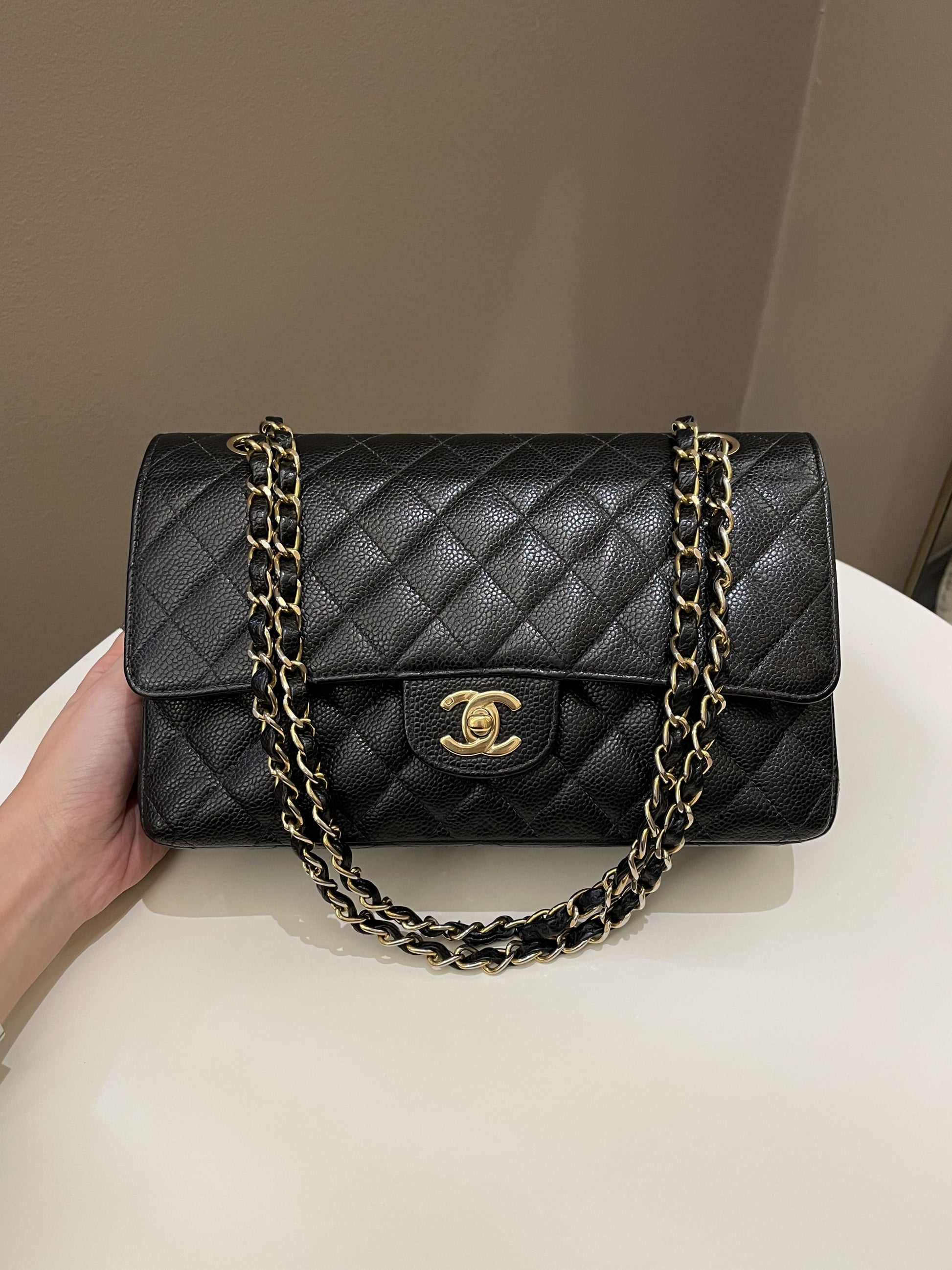 Chanel Vintage Classic Quilted Medium Double Flap Black - Bags - 20