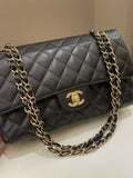 Chanel Vintage Classic Quilted Medium Double Flap Black - Bags