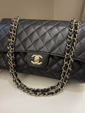 Chanel Vintage Classic Quilted Medium Double Flap Black - Bags - 2