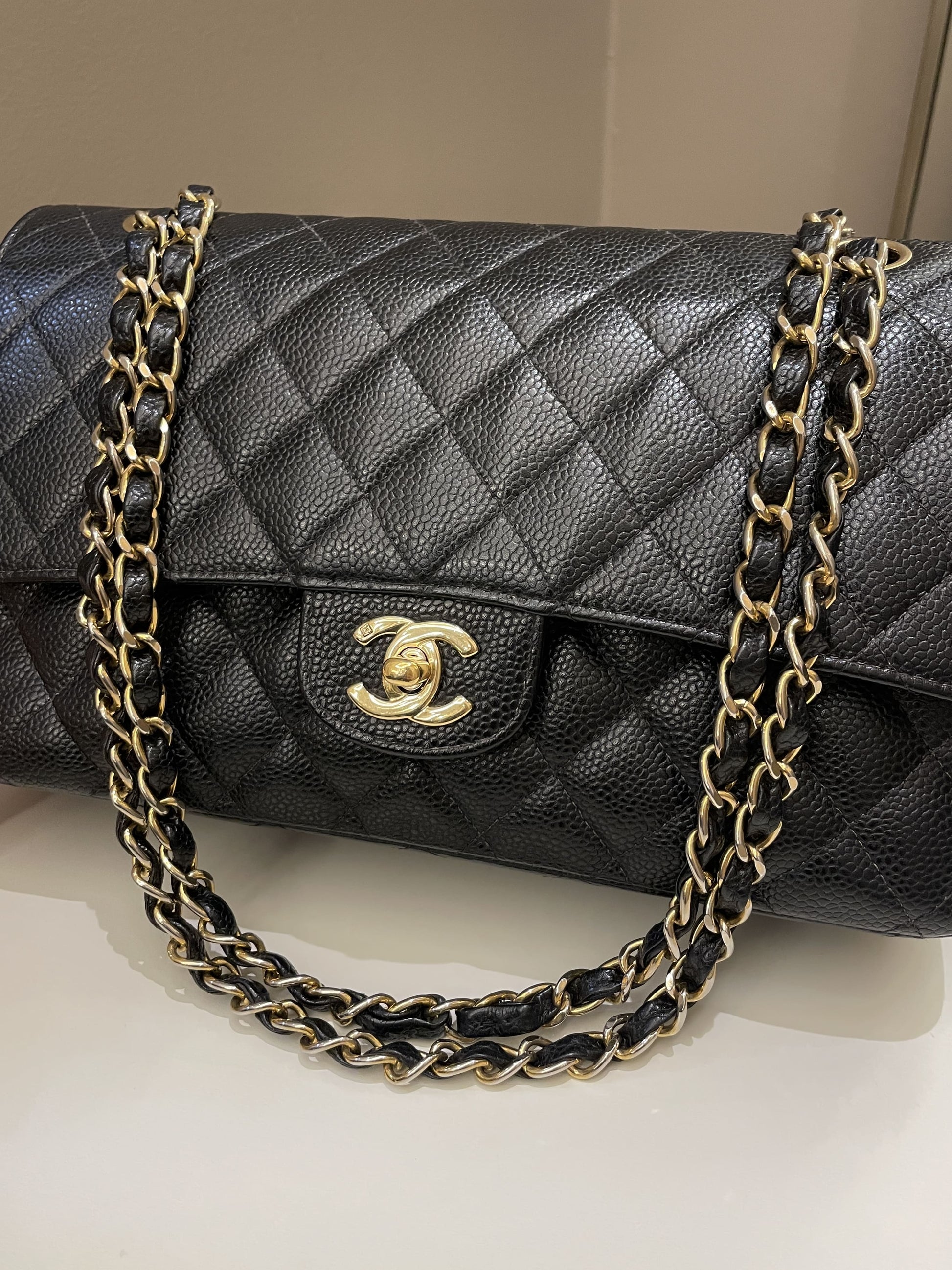 Chanel Vintage Classic Quilted Medium Double Flap Black - Bags - 2