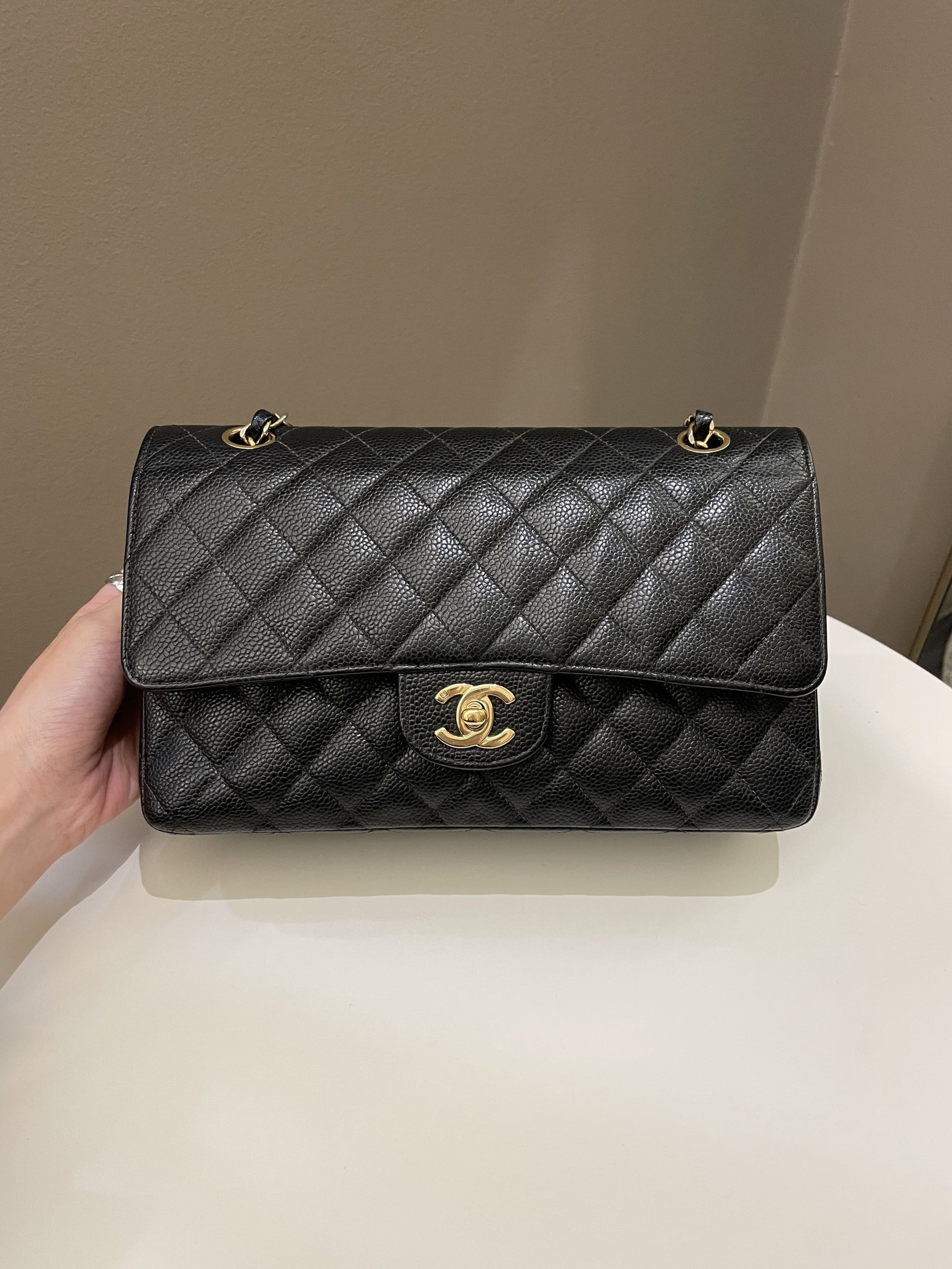 Chanel Vintage Classic Quilted Medium Double Flap Black - Bags - 3
