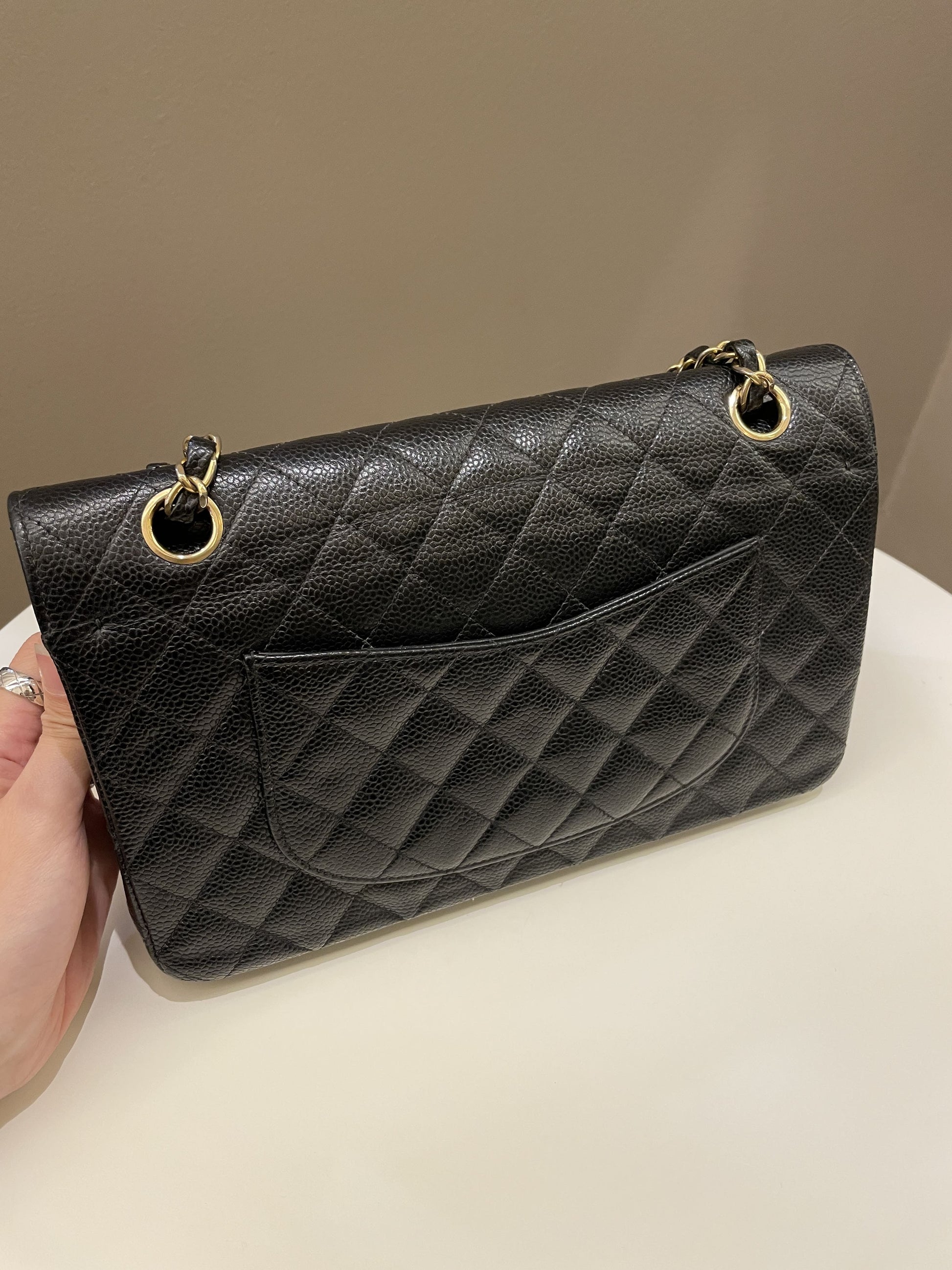 Chanel Vintage Classic Quilted Medium Double Flap Black - Bags - 6