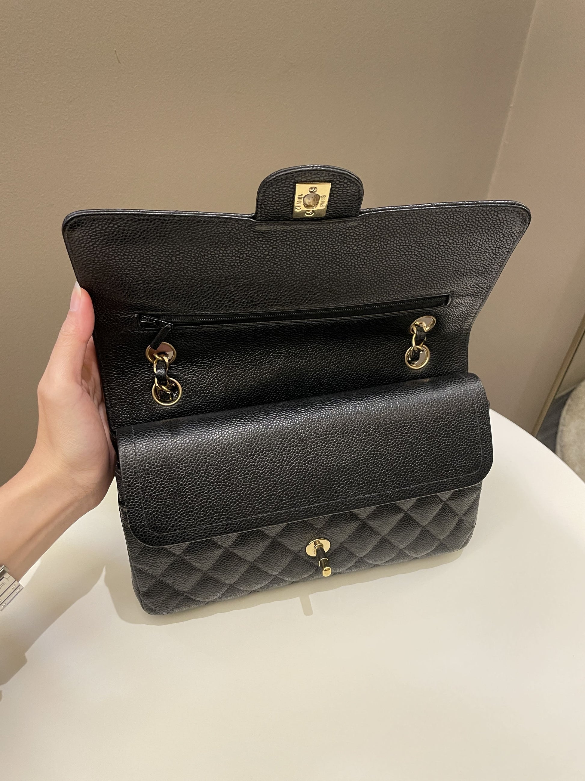 Chanel Vintage Classic Quilted Medium Double Flap Black - Bags - 15