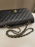 Chanel Vintage Classic Quilted Medium Double Flap Black - Bags - 18