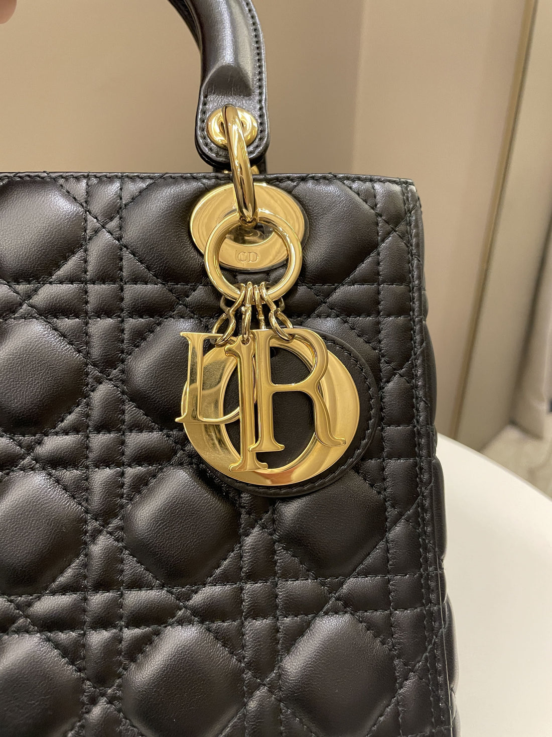 Dior Classic Lady Dior Black Lambskin - Bags