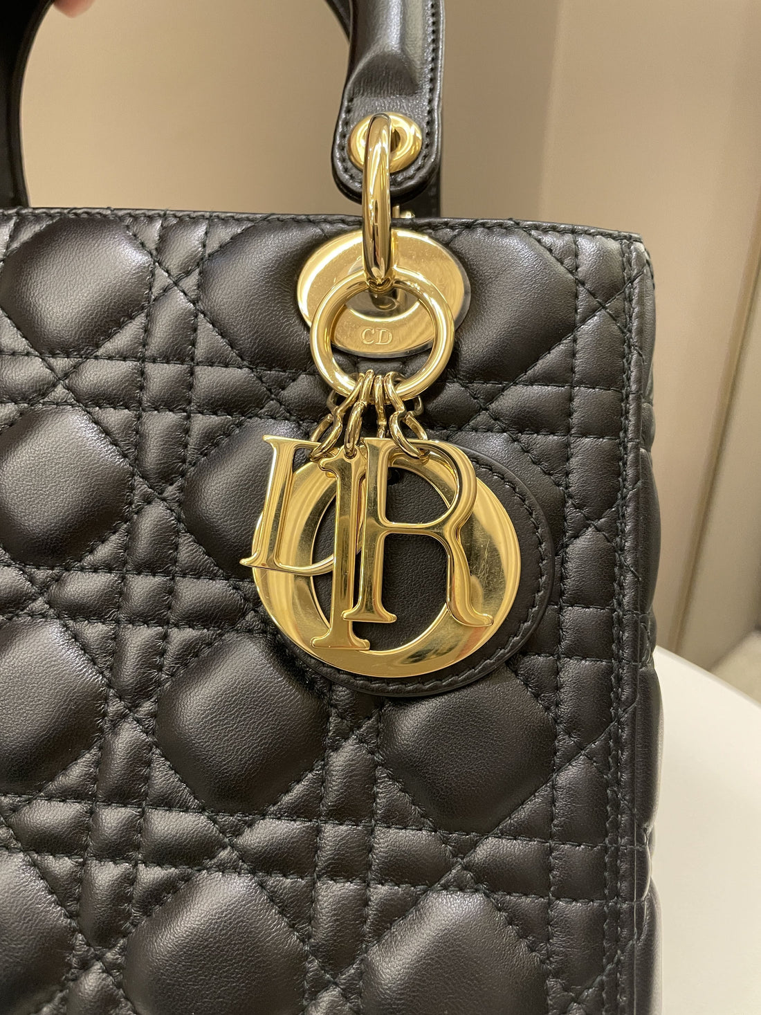 Dior Classic Lady Dior Black Lambskin - Bags